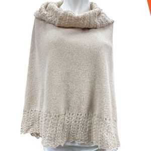 Sweater Poncho with Detail